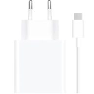   Xiaomi MDY-16-EF USB-A hálózati töltő adapter + USB-C töltő- és adatkábel, 33W,  3A, fehér