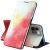 Apple iPhone 11 Pro, Oldalra nyíló tok, stand, festék minta, Wooze Flashy Colors, színes/piros