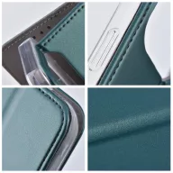 Honor 400 Lite Smart Magneto flip tok, sötétzöld