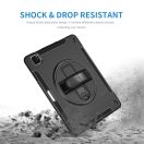 4smarts Rugged Samsung Galaxy Tab S9 FE / S9 / S8 / S7 közepesen ütésálló tok kitámasztóval, fekete