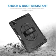   4smarts Rugged Apple iPad 10.9 2022 / iPad 11 2025 közepesen ütésálló tok kitámasztóval, fekete