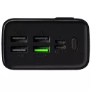 OBAL:ME EnergyPulse powerbank / külső akkumulátor kábellel, digitális kijelzővel, 30000mAh, 22,5W, fekete