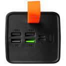 OBAL:ME EnergyPulse powerbank / külső akkumulátor kábellel, digitális kijelzővel, 50000mAh, 22,5W, fekete