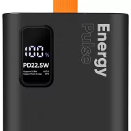   OBAL:ME EnergyPulse powerbank / külső akkumulátor kábellel, digitális kijelzővel, 50000mAh, 22,5W, fekete