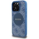 Guess 4G Circle Classic Logo iPhone 16 Pro Max MagSafe hátlap tok, kék