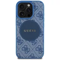   Guess 4G Circle Classic Logo iPhone 16 Pro Max MagSafe hátlap tok, kék