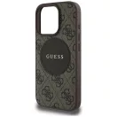 Guess 4G Circle Classic Logo iPhone 16 Pro Max MagSafe hátlap tok, barna