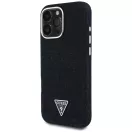 Guess Denim Triangle Logo iPhone 16 Pro Max MagSafe hátlap tok, fekete