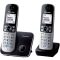 Panasonic KX-TG6812PDB DECT telefon, fekete-ezüst