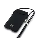 Lacoste PVC Iconic Petit Pique telefontartó táska / tok, fekete