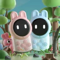   PICOCICI K47 walkie-talkie gyerekeknek, nyuszi alakú, 2db, kék-rózsaszín