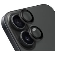  Obal:Me Apple iPhone 16/ 16 Plus tempered glass kamera védő üvegfólia, fekete