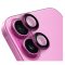Obal:Me Apple iPhone 16/ 16 Plus tempered glass kamera védő üvegfólia, rózsaszín