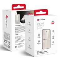   Forcell F-Energy F5K8 MagSafe kompatibilis powerbank / külső akkumulátor, 15W, 5000mAh, QC4.0, szürke