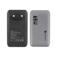   Forcell F-Energy GaN III VT-47 ultra vékony utazó / töltő adapter, 2X USB-C + USB-A, 4A, 65w, szürke