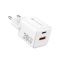 Forcell F-Energy Mini GaN III VT-35 USB-C + USB-A töltő adapter,  PD, QC4.0, 30W, fehér
