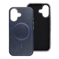   Gentleman iPhone 11 MagSafe kompatibilis ECO bőr tok, kameravédő peremmel, kék