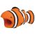 Kábelvédő, bohóc hal figura, narancssárga