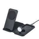 UAG 3in1 töltő állomás utazáshoz, kábellel, tartó tokkal,  fekete