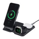 UAG 3in1 töltő állomás utazáshoz, kábellel, tartó tokkal,  fekete