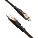 UAG SRGE USB-C - USB-C kábel, 0,75m, 240W, USB 3.2, narancs-fekete
