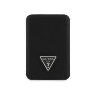   Guess PU Grained Triangle Logo MagSafe kompatibilis powerbank / külső akkumulátor, 5000mAh, fekete