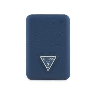   Guess PU Grained Triangle Logo MagSafe kompatibilis powerbank / külső akkumulátor, 5000mAh, kék