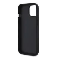   Guess PU Grained 4G Metal Logo Apple iPhone 16 Pro hátlap tok, fekete