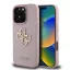 Guess PU Grained 4G Metal Logo Apple iPhone 16 Pro Max hátlap tok, rózsaszín