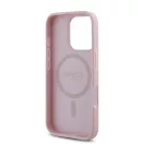 Guess PU Grained 4G Small Metal Logo Apple iPhone 16 Pro Max Magsafe kompatibilis hátlap tok, rózsaszín