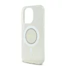 Guess IML Rhinestones MagSafe iPhone 16 Pro Max kemény hátlap tok, fehér