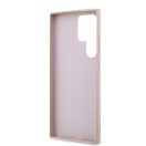 Guess PU 4G Metal Logo Samsung Galaxy S24 Ultra hátlap tok, rózsaszín