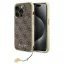 Guess 4G Charms Collection iPhone 15 Pro Max kemény hátlap tok, barna