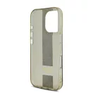 Guess IML Middle 4G Stripe iPhone 16 Pro kemény hátlap tok, barna