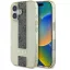 Guess IML Middle 4G Stripe iPhone 16 kemény hátlap tok, barna