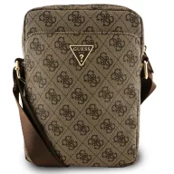 Guess PU 4G Triangle Logo kis táska, 8", barna