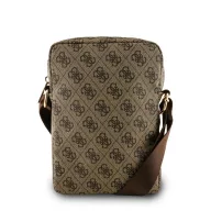 Guess PU 4G Triangle Logo kis táska, 8", barna