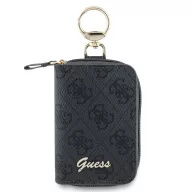 Guess PU 4G Script Logo kulcs / kártyatartó táska, fekete