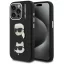 Karl Lagerfeld Grained PU K&CH Heads iPhone 15 Pro Max hátlap tok, fekete
