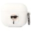 Karl Lagerfeld 3D Logo NFT Karl Head Apple AirPods 3 szilikon tok, fehér