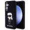 Karl Lagerfeld Liquid Silicone Ikonik NFT Samsung Galaxy S24 Plus hátlap tok, fekete