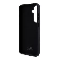   Karl Lagerfeld Liquid Silicone Ikonik NFT Samsung Galaxy S24 Plus hátlap tok, fekete