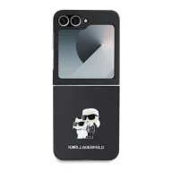   Karl Lagerfeld PU Saffiano Karl and Choupette Samsung Z Flip 6 / Flip 7 FE tok, fekete