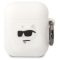 Karl Lagerfeld 3D Logo NFT Choupette Head Apple AirPods 1/2 szilikon tok, fehér