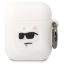 Karl Lagerfeld 3D Logo NFT Choupette Head Apple AirPods 1/2 szilikon tok, fehér