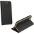 Samsung Galaxy A22 5G SM-A226B, Oldalra nyíló tok, stand, Luna Book, fekete