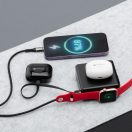 Forcell F-Energy E856 multifunkcionális wireless töltő  / powerbank, USB-A-USB-C, 45W, 15000mAh, fekete