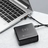   Forcell F-Energy E856 multifunkcionális wireless töltő  / powerbank, USB-A-USB-C, 45W, 15000mAh, fekete