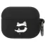 Karl Lagerfeld 3D Logo NFT Choupette Head Apple Airpods Pro szilikon tok, fekete
