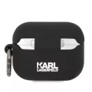 Karl Lagerfeld 3D Logo NFT Choupette Head Apple Airpods Pro szilikon tok, fekete